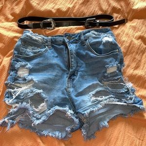Fashion Nova Shorts and Belt